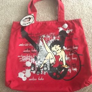 Betty Boop NWT Red Tote Bag